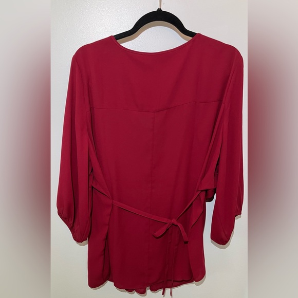 NWOT 1X Penningtons Red Blouse - Picture 6 of 9